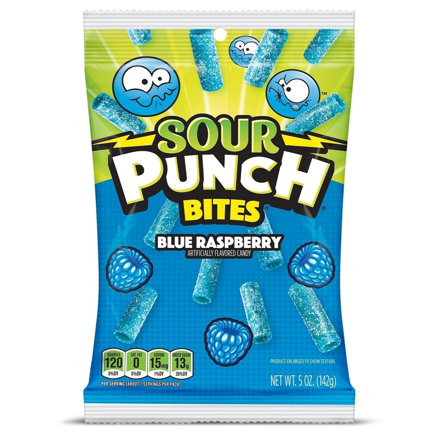 Sour punch blue raspberry 142g جيلي ساور بنش بنكهة التوت الازرق