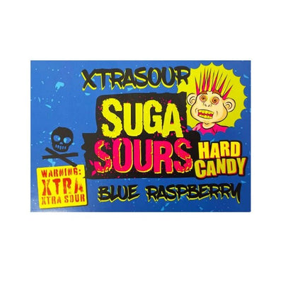 Suga Sours Hotz blue raspberry flavour candy