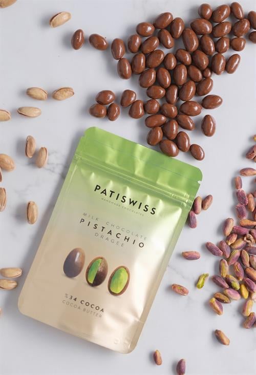 Patiswiss milk chocolate pistacho