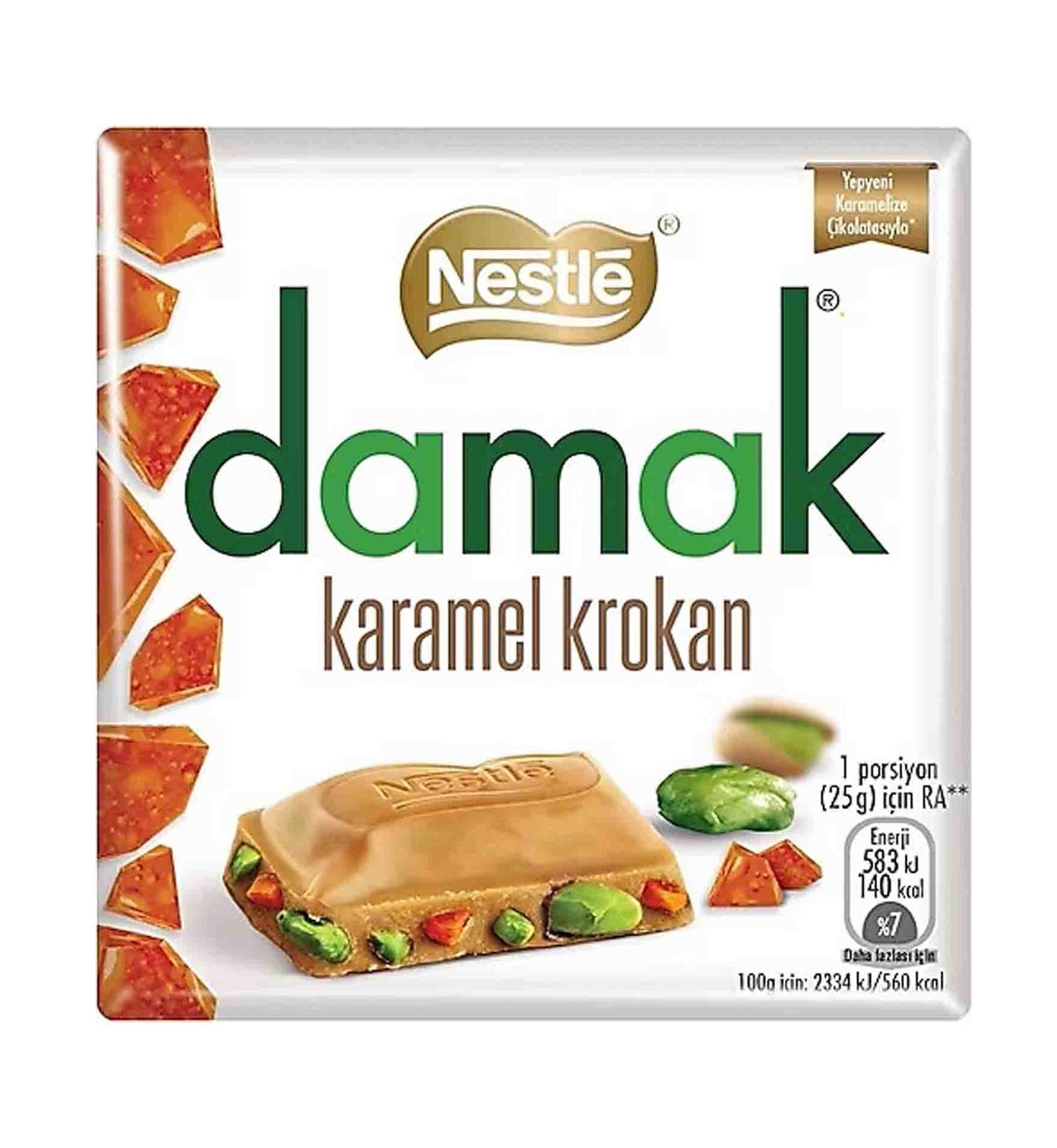 Nestle damak pistachio and caramel