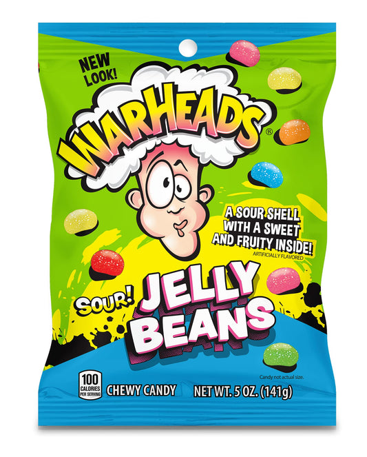 Warheads sour Jelly Beans bag